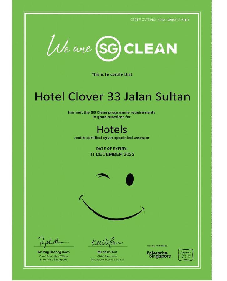 Hotel Clover 33 Jalan Sultan  Singapore Bagian luar foto